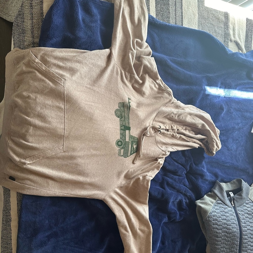 Tan Patagonia hoodie (large)